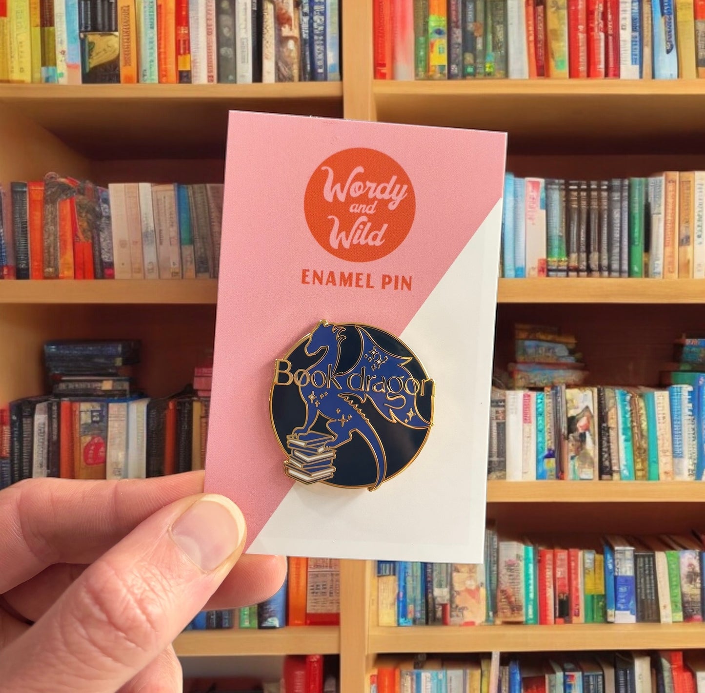 Book dragon badge