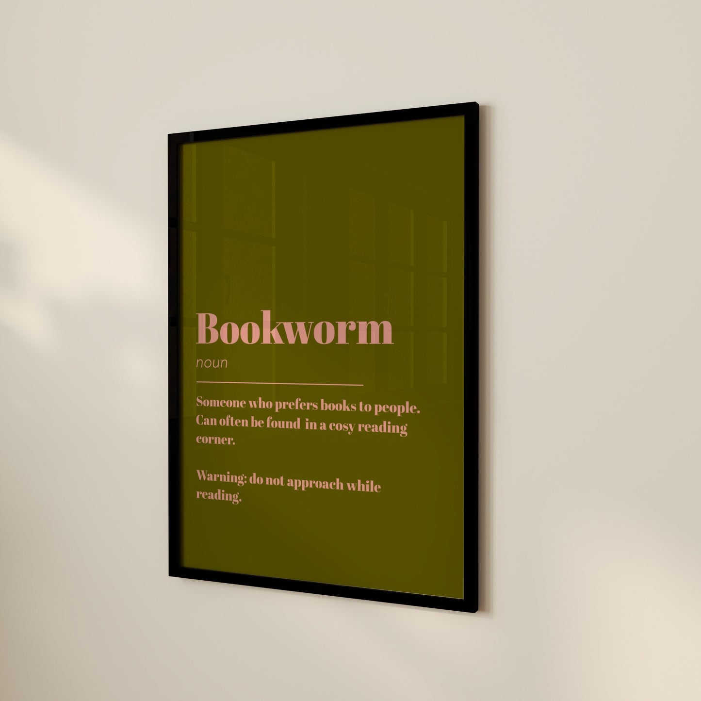 Bookworm Definition Print | Gift for Book Lover | Book Print | Bookish Gifts | Gift for Her | Office Print
