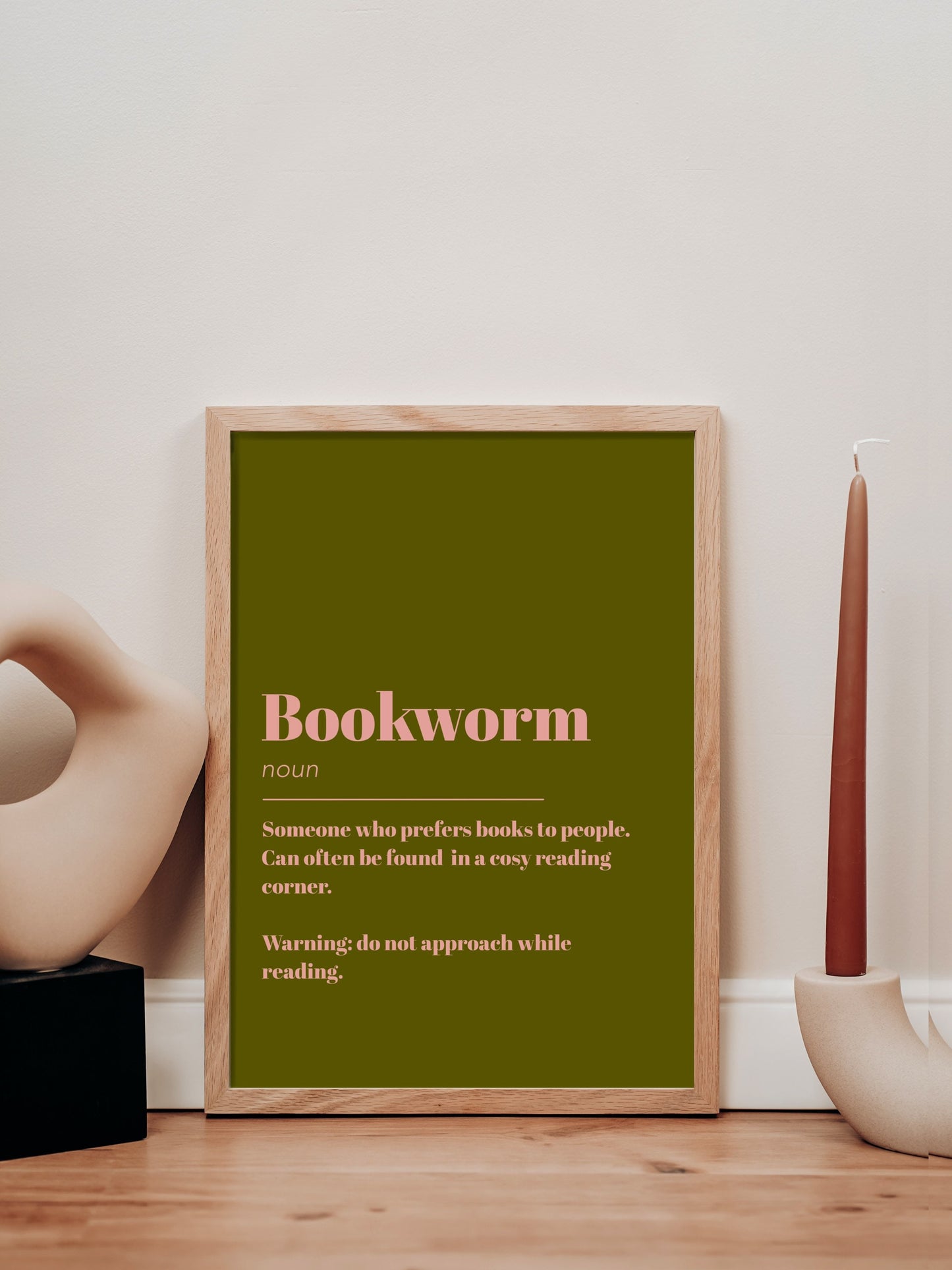 Bookworm Definition Print | Gift for Book Lover | Book Print | Bookish Gifts | Gift for Her | Office Print