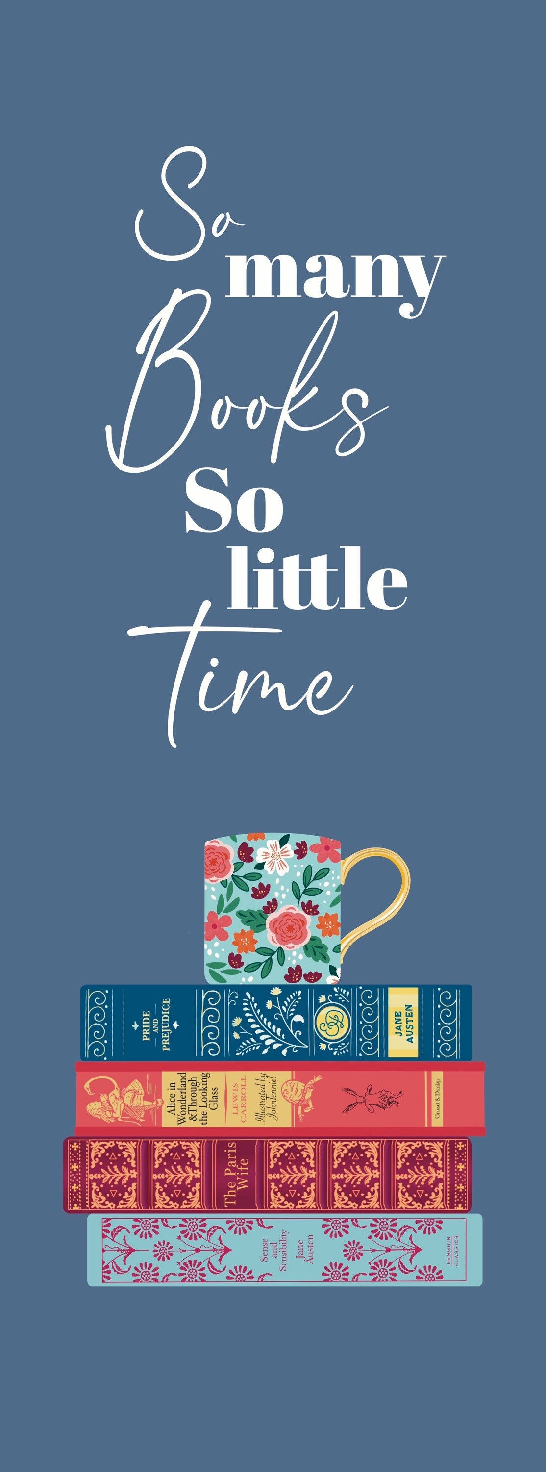 Bookish Quotes Bookmark | Cute Bookmark | Pretty Bookmark | Gift for Bookworm Book Lover | Bookmarks for Women | Mothers Day Mum Gift