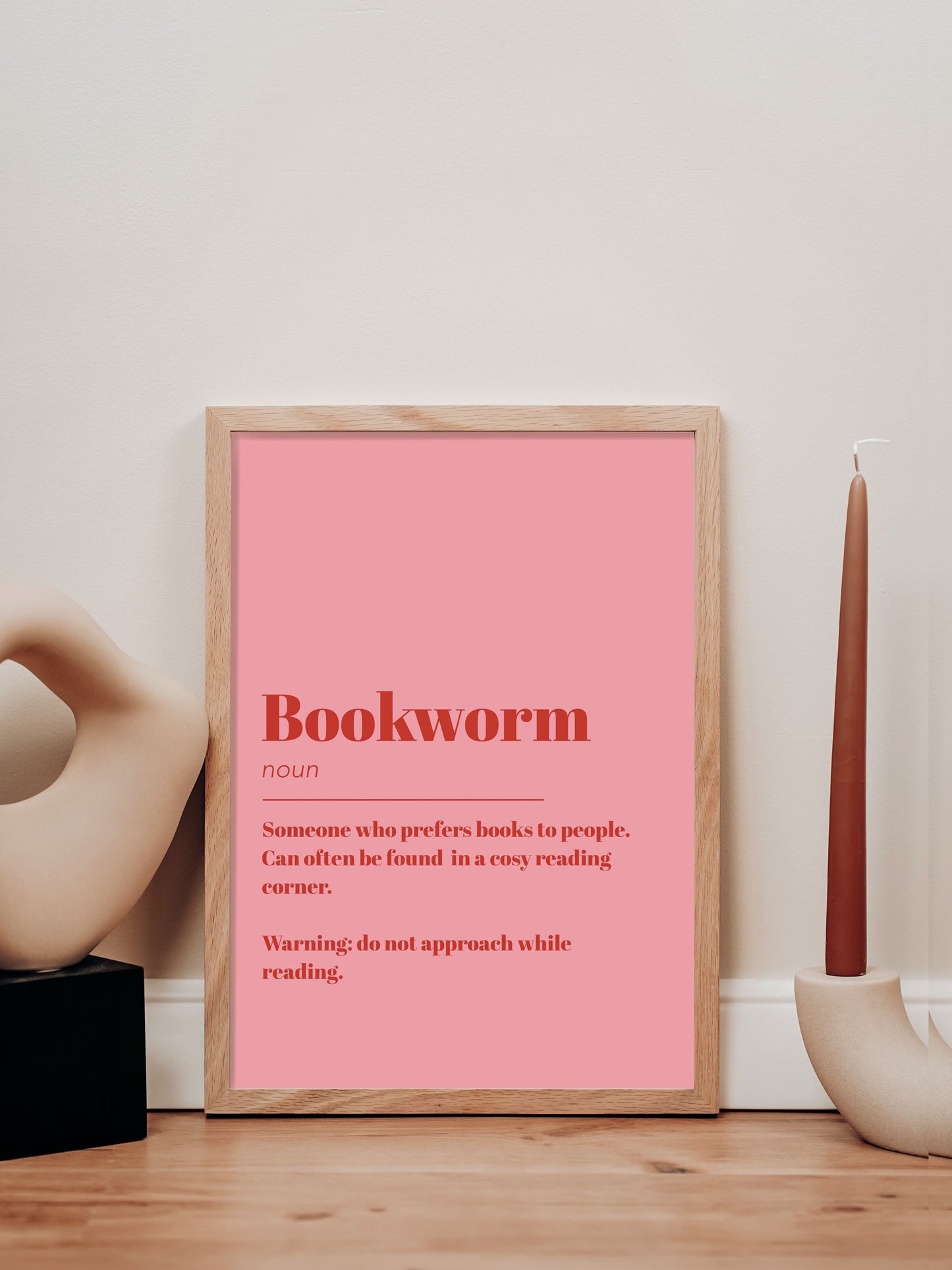 Bookworm Definition Print | Gift for Book Lover | Book Print | Bookish Gifts | Gift for Her | Office Print