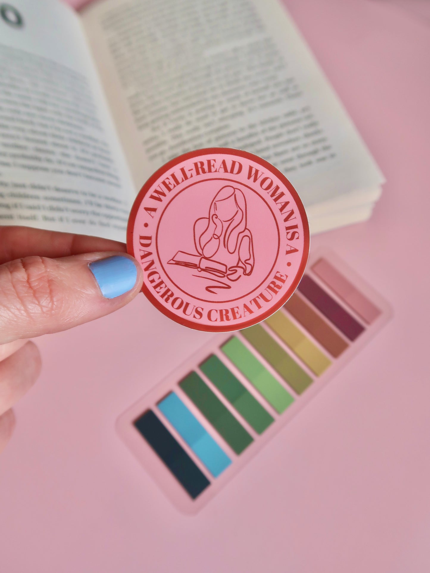 Feminist Bookish Sticker | Vinyl Kindle Sticker