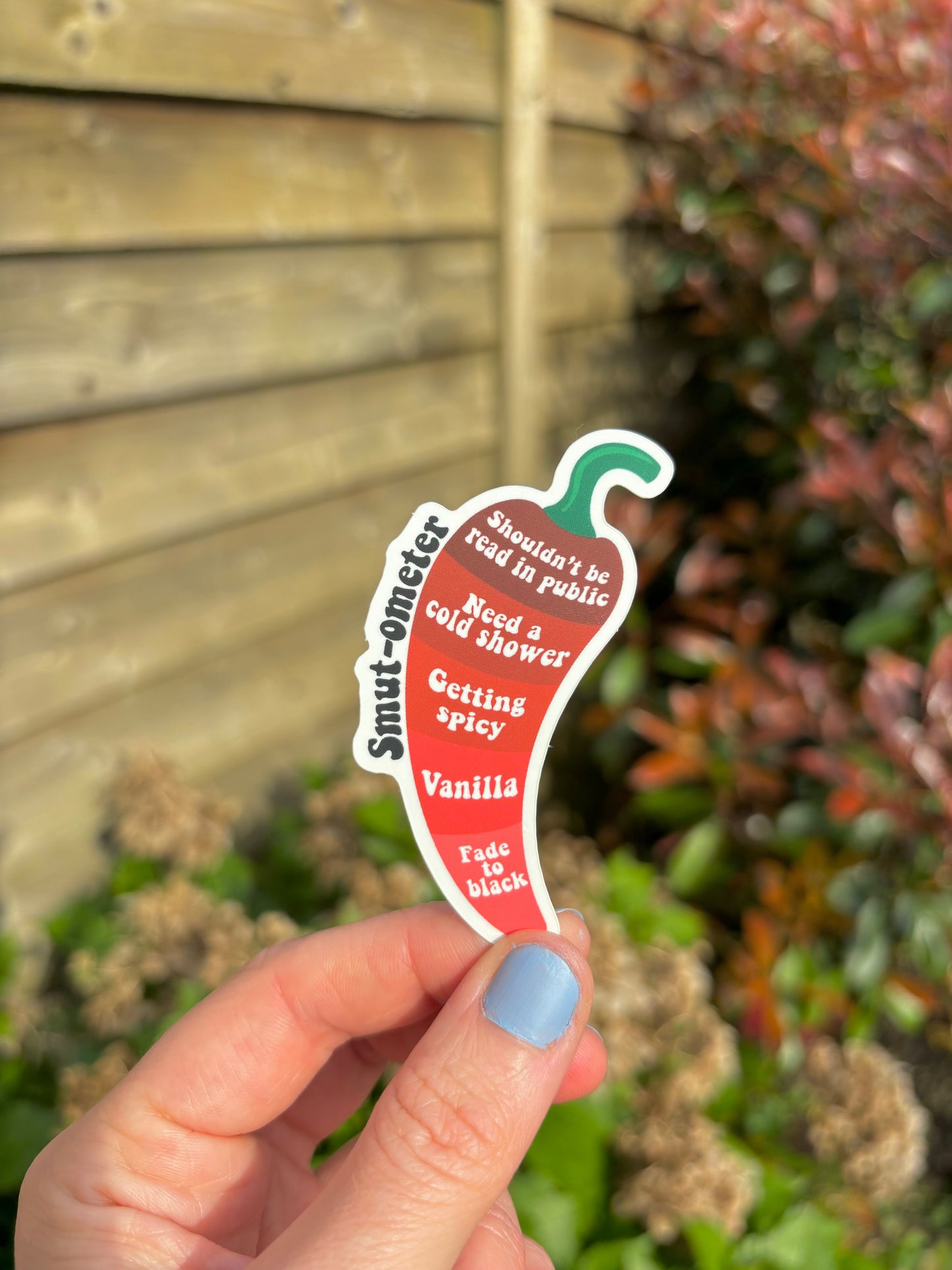 Smut-O-Meter Vinyl Sticker | Spicy Bookish Sticker | Kindle