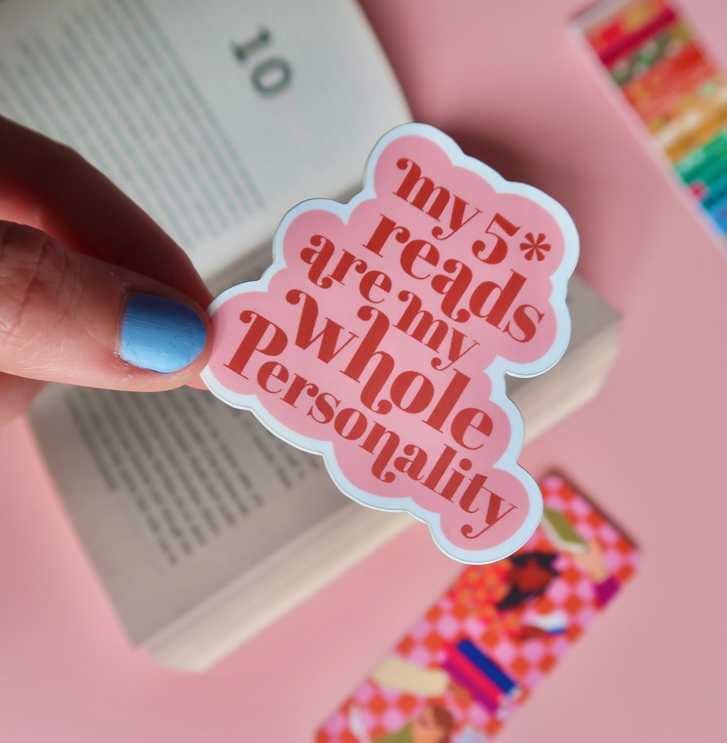 My 5* Reads Sticker | Bookish Sticker | Kindle Stickers | Vinyl Matt Sticker