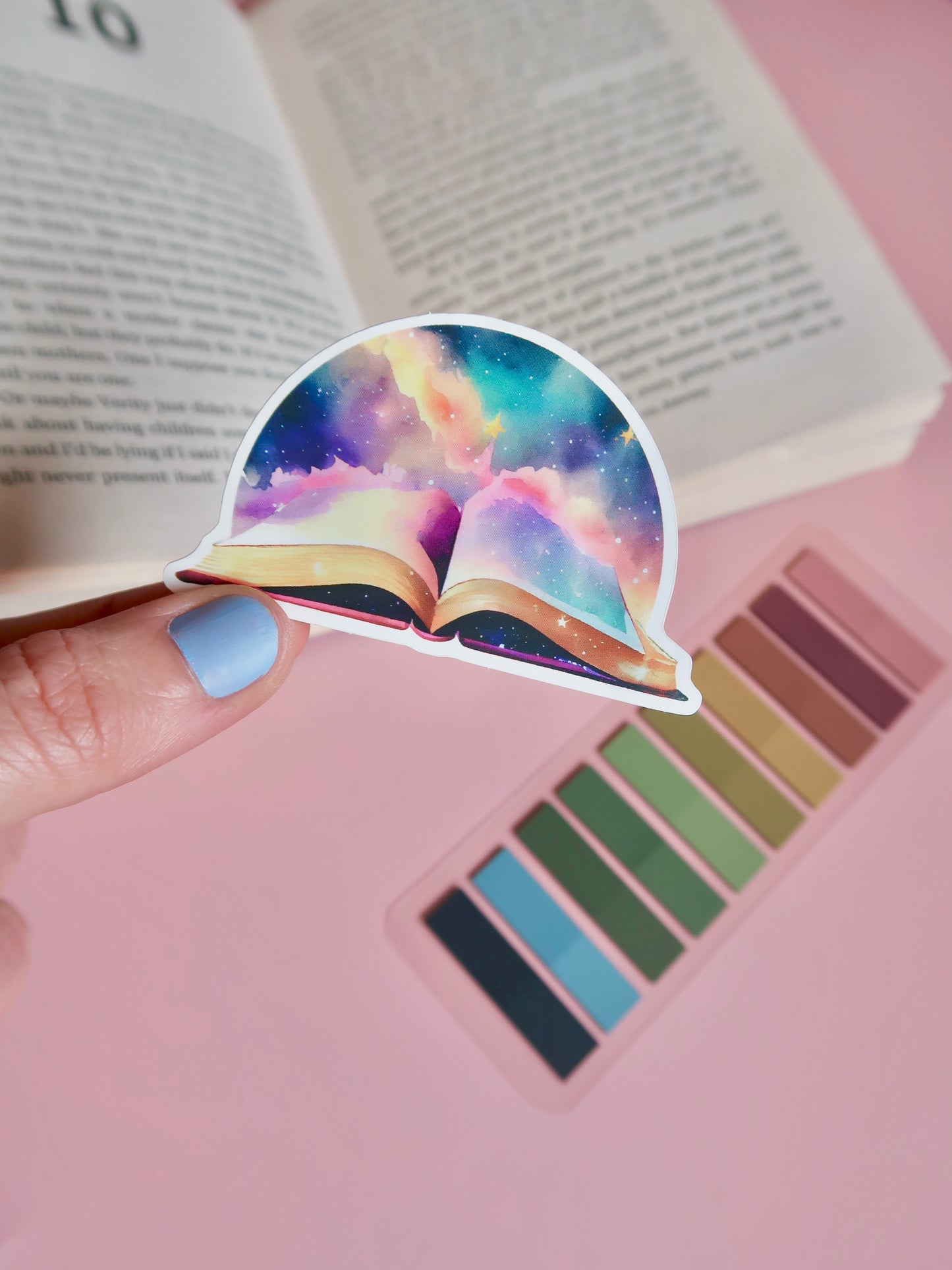 Celestial Book Vinyl Sticker | Bookish Kindle Stickers