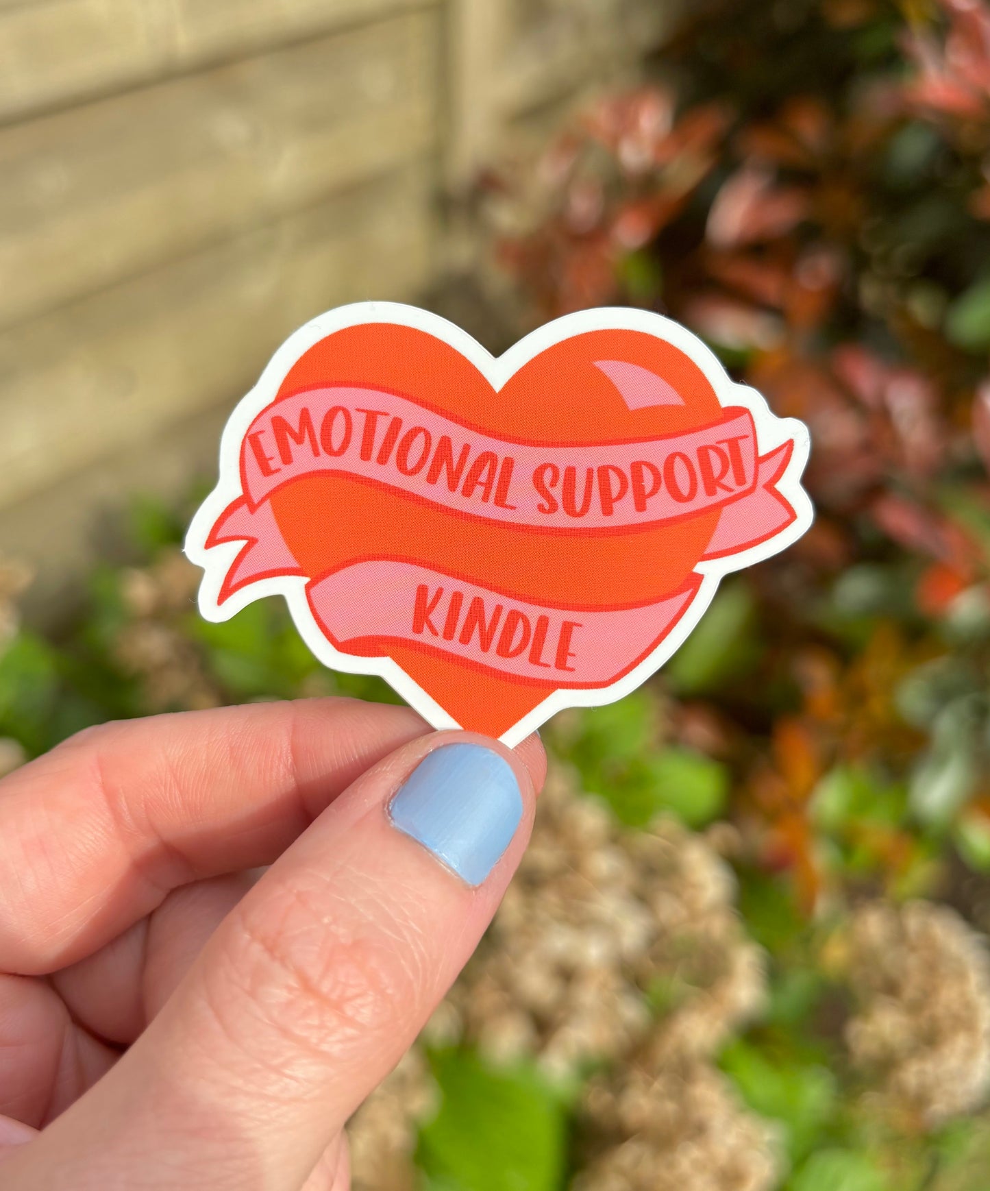 Emotional Support Vinyl Sticker | Kindle Bookish Sticker