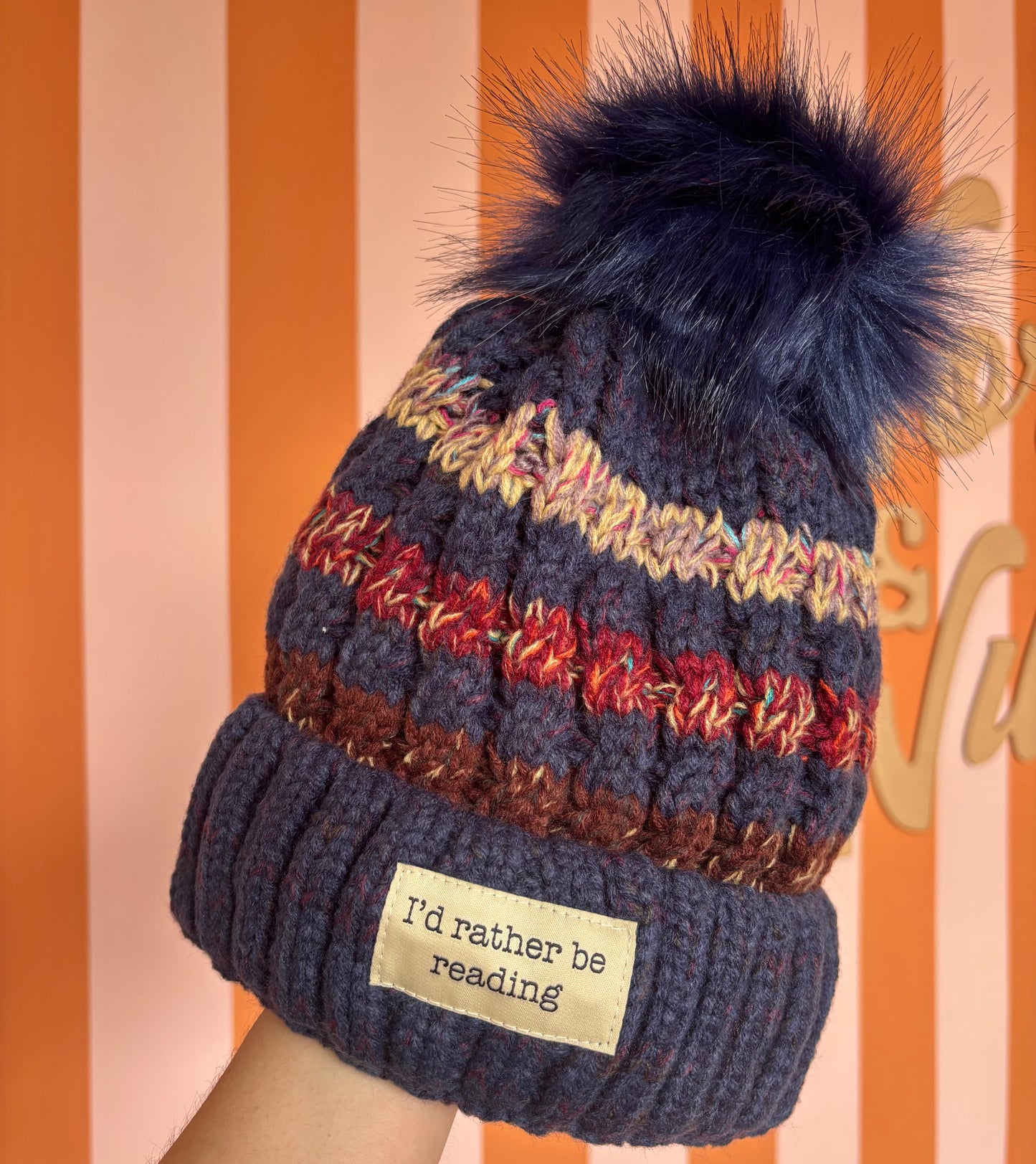 Bookish Bobble Hat | I’d Rather Be Reading