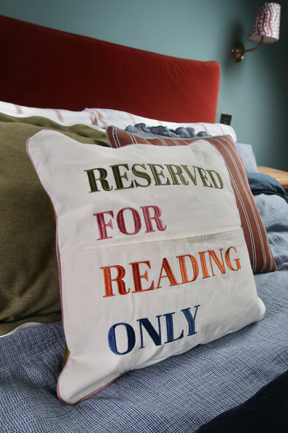 Embroidered Cushion | INFILL INCLUDED 44 x 44cm