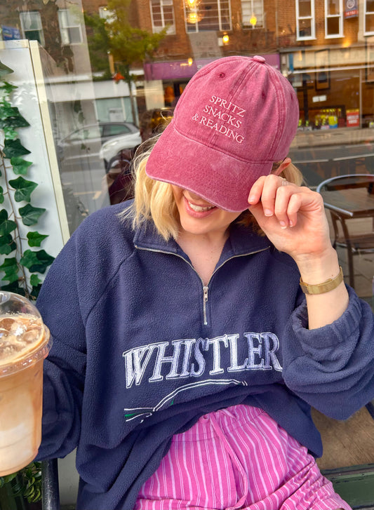 Embroidered Bookish Cap