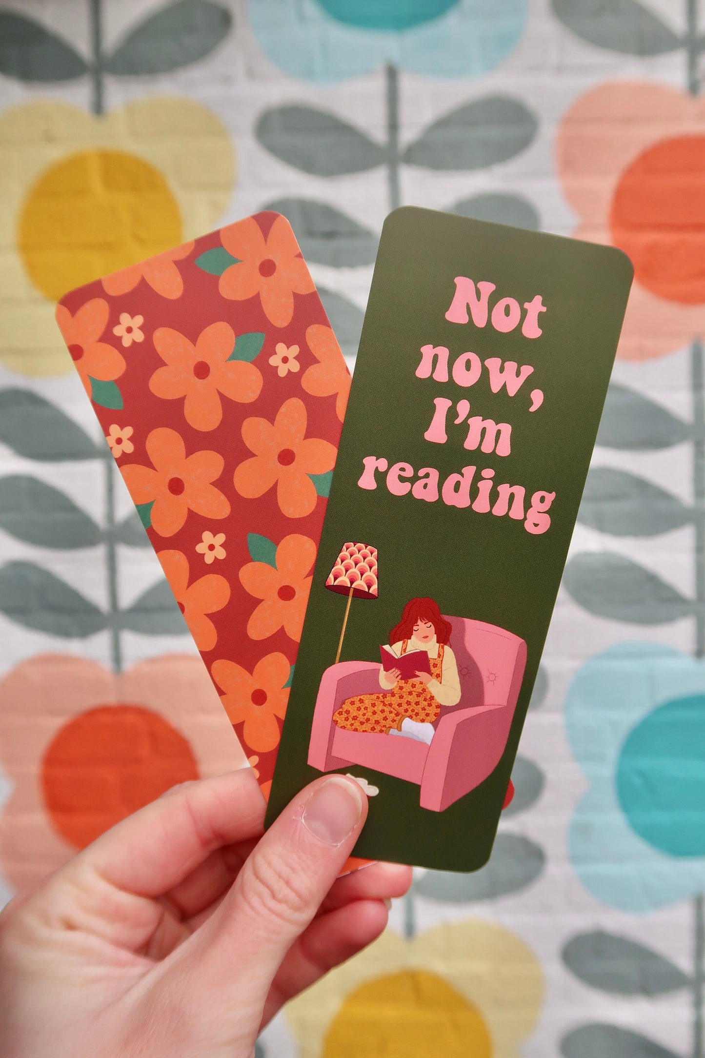 Retro Bookmarks | Double Sided | Floral Bookmark | Gifts for Booklovers Bookworm | Bookmarks for Women | Mothers Day Gift