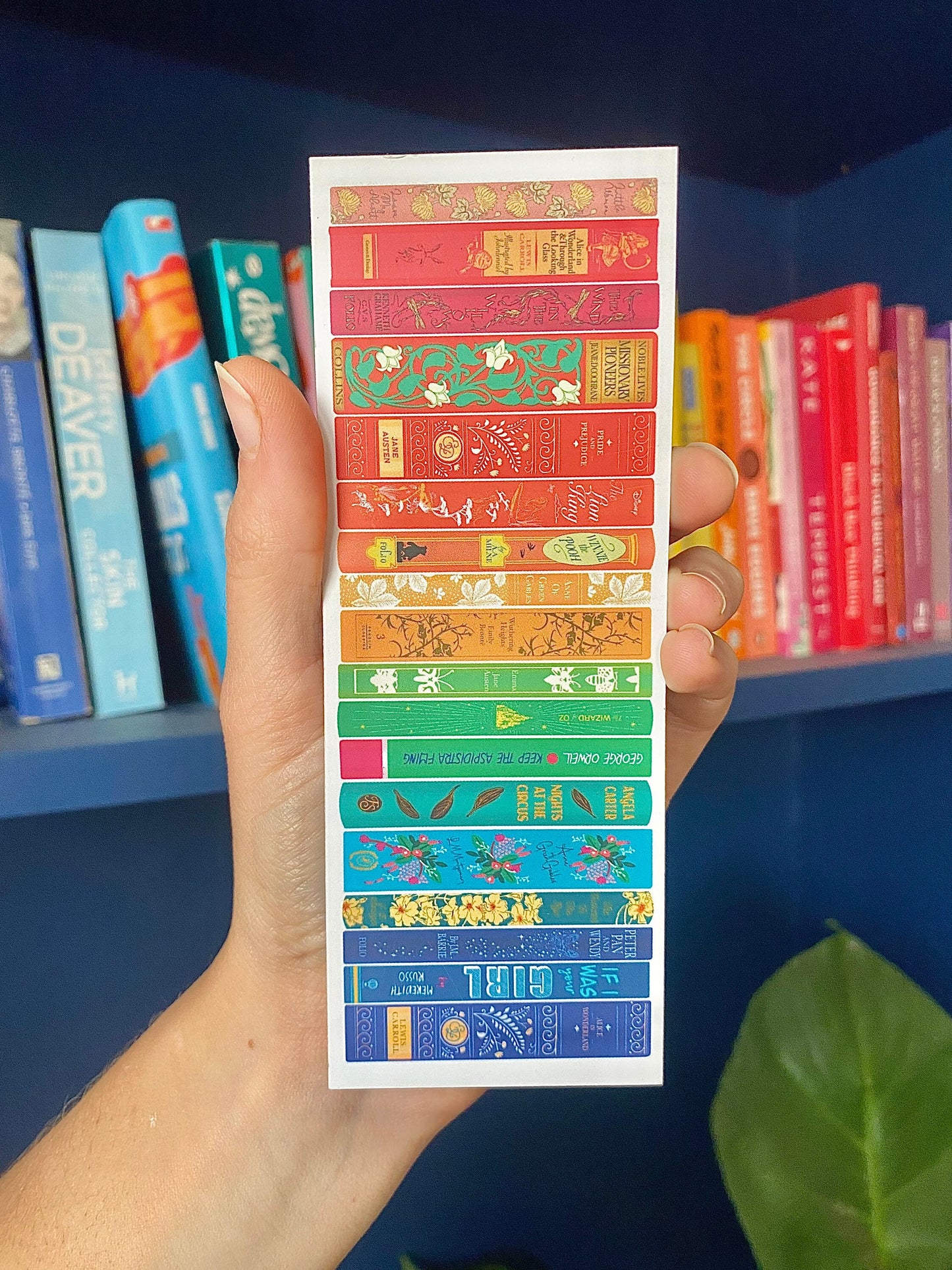 Book Spine Bookmark | Rainbow Bookmark | Bestie Gift | Gifts for Book Lovers Women | Bookworm Gift | Mother’s Day Gift