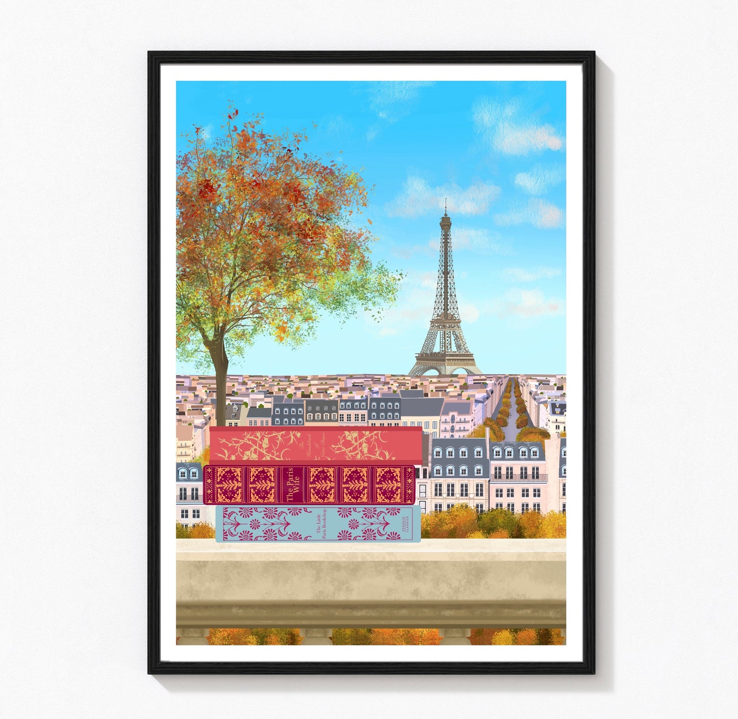 Paris Travel Print | Eiffel Tower Print | Paris Art Print | Parisian Poster | Paris Gift | Travel Gift | Paris in Autumn