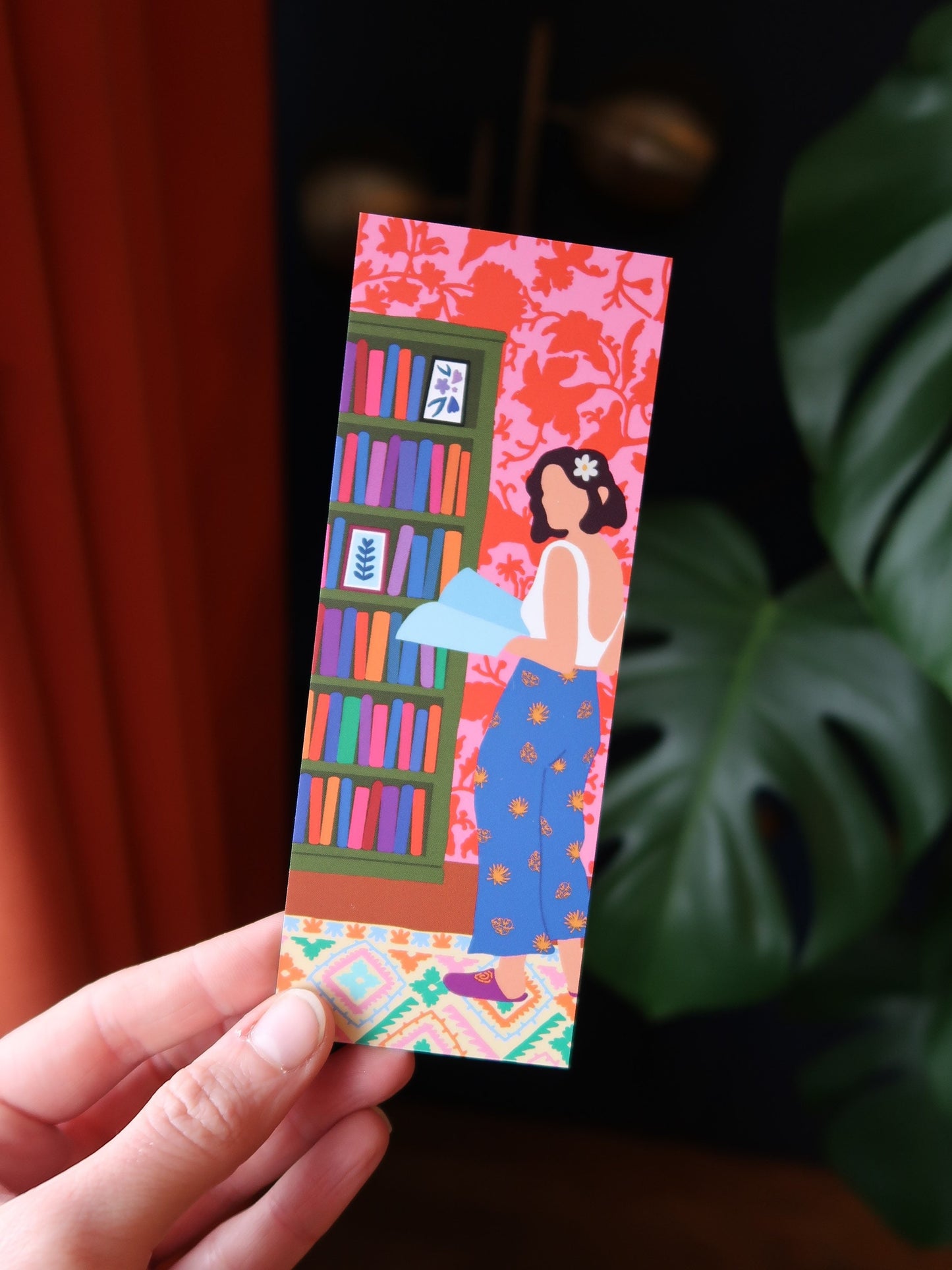 Pink Reading Bookmark | Colourful Bookmark | BFF Gift | Gift for Book Lover Bookworm | Bookmarks for Women