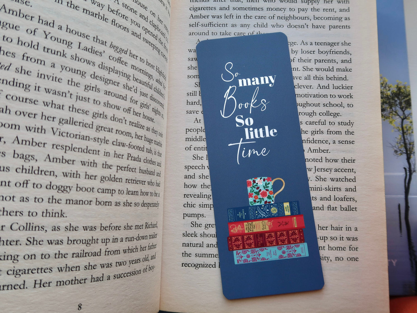 Bookish Quotes Bookmark | Cute Bookmark | Pretty Bookmark | Gift for Bookworm Book Lover | Bookmarks for Women | Mothers Day Mum Gift