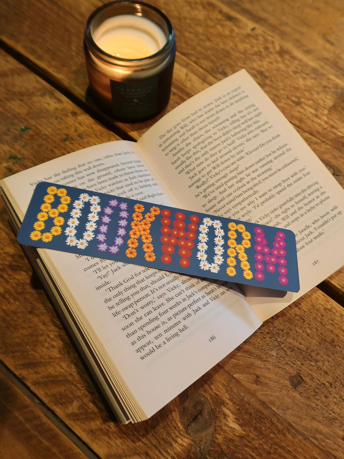 Bookworm Bookmark | Bookmark for Her | Floral Bookmark | Bookish Gifts | Book Lover Gift | Mother’s Day Mum Gift