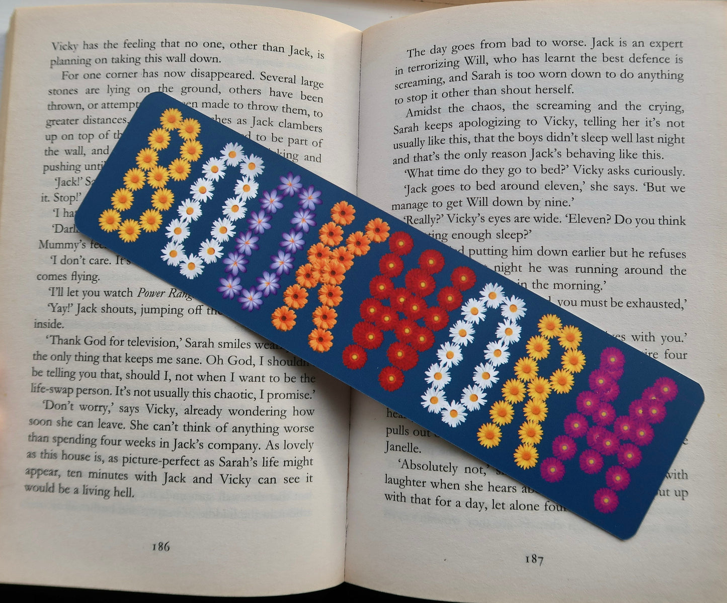 Bookworm Bookmark | Bookmark for Her | Floral Bookmark | Bookish Gifts | Book Lover Gift | Mother’s Day Mum Gift