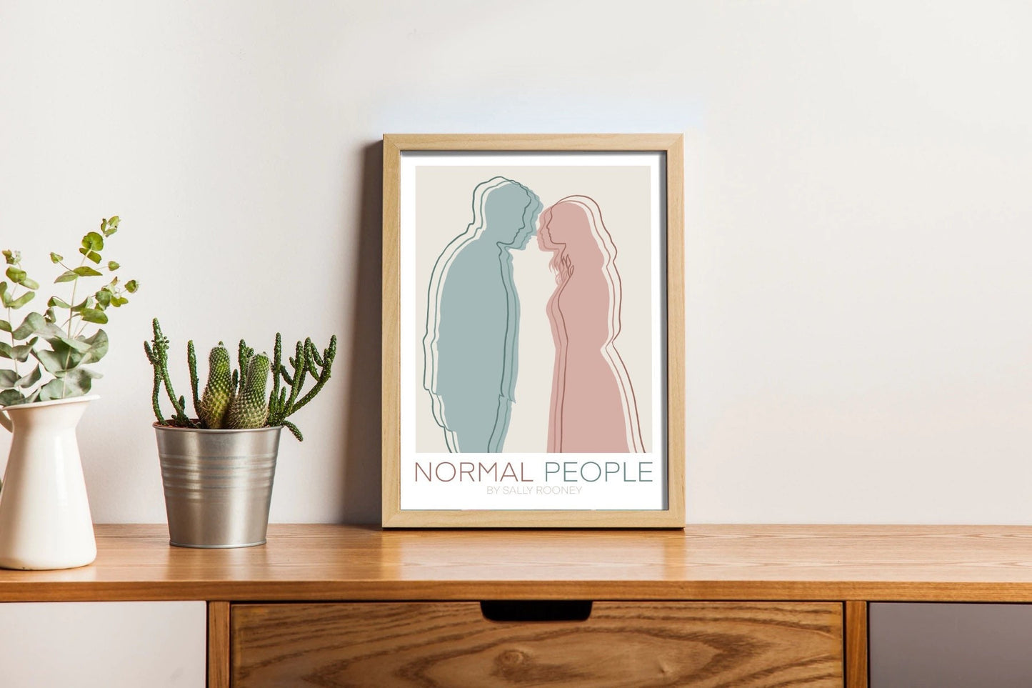 Normal People Art Print | Normal People Poster | Bookish Gifts | Gift for Bookworm | Gift for Book Lover