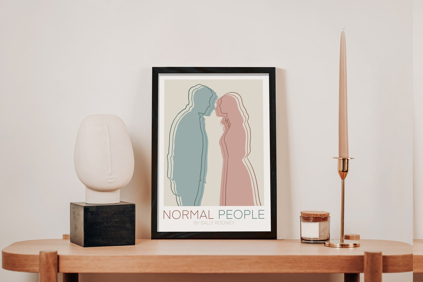 Normal People Art Print | Normal People Poster | Bookish Gifts | Gift for Bookworm | Gift for Book Lover