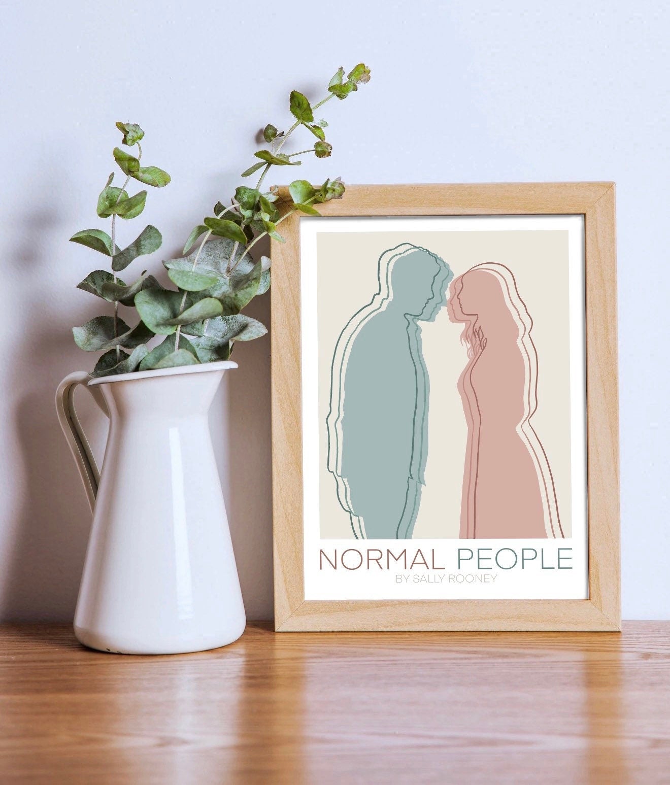 Normal People Art Print | Normal People Poster | Bookish Gifts | Gift for Bookworm | Gift for Book Lover